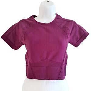 MP Adapt Short Sleeve Seamless Activewear Crop Top